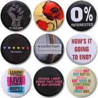 32/44/58mm Animals Tinplate Soft Button Pin Cartoon Cat Funny Quotes Brooch Badge Gift For Friends Jewelry
