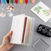 A6 Clear Stamps Storage Embossing Folder Storage Photo Album Seal Bags Keeper Cards Folder Bag for DIY Scrapbooking Arts Crafts