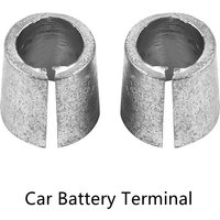 Manchons d'adaptateurs de poste de batterie de voiture, 2 pièces, convertisseurs de bornes de batterie de voiture, manchons d'adaptateurs de poteau, cale de réparation positive et négative