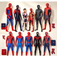 Kostium cosplay Milesa Moralesego w stylu Zentai, temat Spider-Mana, strój na imprezę Halloweenową, kolekcjonerski prezent świąteczny dla fanów cosplayu.