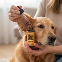 60ml Pet Ear Drops Dissolve Ear Wax Odor Remover Anti Itching Natural Non Irritating Hypoallergenic Ear Cleaner For Dogs