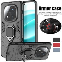 Kickstand Case For Xiaomi Redmi Note 14 Pro 5G Note 14 Pro+ Plus Cover With Ring Stand Magnetic Bracket Shell Fundas Coque