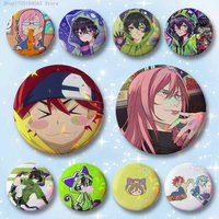 SK8 The I-Infinity Badges 25 32 44 58 75 mm Round Cosplay Pin Bag Decor Fans Collect Friends Gifts Brooch Souvenir