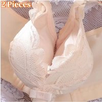 2 Pieces Extra Thick Thickened 12cm Small Chest Flat Chest Gathered Bra No Steel Ring Extra Thick 8cm Bra Closed Breast Sexy