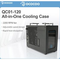 Ococoo External Water Cooling Radiator Pump Reservoir Fan Combo PC Case Liquid System Digital Display 120 240 360 OC-QC01