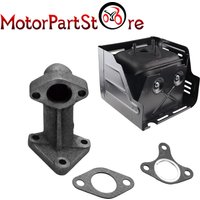 Ensemble de silencieux avec tuyau et joint d'accès au collecteur, pièces et accessoires pour tondeuse à gazon Honda GX340, GX390, 11HP, 13HP