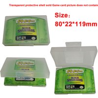 10/pcs for N64 plastic Game box Protector Case White