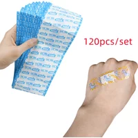 120 pcs/set Transparent Band Aid Waterproof Wound Dressing Plaster Skin Patch Adhesive Bandages for Children Adults Plaster