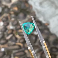 Triangle Cut Paraiba Lab Grown Gemstone for DIY Advanced Jewelry Making Inlay Ring Necklace Bracelet Selectable AGL Certificate