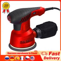 300 W Orbit Elektroschleifer 5 Zoll 125 mm Schleifplatte Elektrischer Exzenterschleifer Holzverarbeitung Möbel Auto Poliermaschine