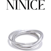 NiNice Stainless Steel Rings Original Jewelry Shuanghuan Fashion Wedding Leisure Trends 2025 Products PVD Plating New
