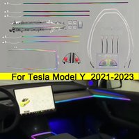 Led Ambient Light For Tesla Model Y 2021 2022 2023 2024 2025 laser engraving inter lamp touch control Modle Y APP contro