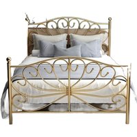 Nordic ins Internet celebrity iron Modern simple princess Thickened wrought iron Single double bed 1.5 iron fra