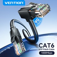 Vention Ethernet Cable Cat6 UTP 90 Degree Downard Right Angle Patch Cord for Laptop Router TV Box Printer USB HUB RJ45 Internet
