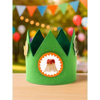 Jungle Dinosaur Theme Party Birthday Hat Felt Hat Photo Props Dino Birthday Party Decorations for Kids Boys Birthday Decoration