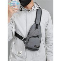 Men'S Homefish Chest Bag Large Capacity One Shoulder Crossbody Bag Outdoor Sports Leisure Fashion Small Bag