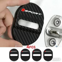 For Sport Universal Car Door Lock Protective Cover 4PCS Self-adhesive Car Decorative Accessories Car Door Lock Anti Rust Sleeve