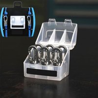 Lock Buckle Rope with Roller Tensioner 6 Hooks Heavy-duty Paracord Adjuster Quick Adjust Cable Puller for Camping Outdoor Use