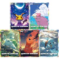 Potdemiel Pokemon Cards Rare Holo Charmander Bulbasaur Squirtle PTCG Trading Cards Game Collection Cards Pokemon TCG Gift