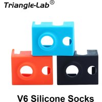 Trianglelab® Super High Quality Cartridge Heater Block Silicone Socks V6 Socks For PT100 Heatblock For V6 Dragon Hotend Nozzle