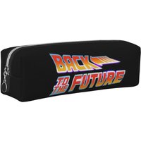 Back To The Future Movie Logo Pencil Cases Large Storage Pen Bags Pen Box For Kids Students Stationery Pencil Pouch Cosmetic bag