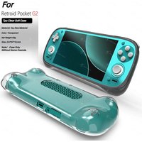 2IN1 For Retroid Pocket G2 TPU Case Soft Grip Wear-Resistant Waterproof Anti Drop Game Console Protective Cover Grip