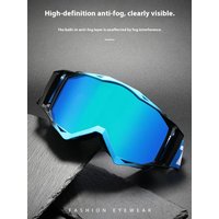 AliExpress Downhill skiing mountain bike helmet goggle ski goggles, off-road real film anti-fog riding goggles