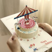 Happy Birthday Pop Up Card – 3D Birthday or Anniversary Greeting Card for Milestone Celebrations, Wedding Anniversary