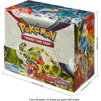 360Pcs English Pokémon TCG: Scarlet Violet Box Pokemon trade card 36 Pack Box