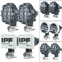 For 1/10 Rc Crawler Car Trx4 Axial Scx10 D90 Trx6 RGT Three-dimensional Ipf Square Light Hella Round Light Spotlight Dome Light