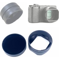 GR4 Black Metal Lens Cap + Square Lens Hood Cover Protector for Ricoh GR IV RICOH GR 4 Camera Accessories Anti-Glare Protection