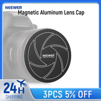 NEEWER Magnetic Aluminum Lens Cap with thread, Compatible with NEEWER K&F Kase Magnetic Lens Filters and Camera Lens