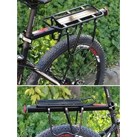 AliExpress Aluminium Alloy Cycling Rear Rack Reflective Bicycle Rear Shelf 50kg Load Capacity Mountain Bike Rear Frame