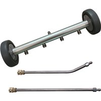 5000PSI 15 Inch Pressure Washer Chassis Cleaner Water Broom Car Chassis Cleaning 4 Nozzles With 2 Connecting Rods G1/4 QC