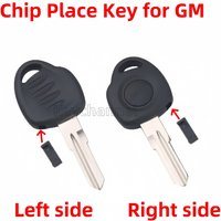 Keychannel 10pcs Transponder Car Key Spare Door Key Chip Slot Key Head No Chip for GM Chevrolet Cruze Epica Lova Camaro Impala