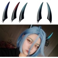 Cosplay Costume Accessories Devil Horn Hair Clips Headwear Party Supplies Gothic Devil Horns Ghost Hairpin Luminous