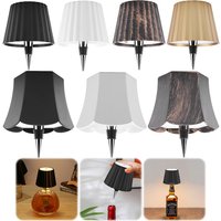 Wireless Bottle Lamp Touch Control of 3 Colors and Stepless Dimming for Wine Bottles Table Lamp for Parties Bars Restaurants