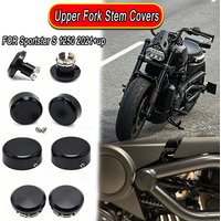 Motorcycle accessories Upper Fork Stem Covers Front And Rear Axle Nut Covers Black For Sportster S 1250 RH1250 S 2022 2021