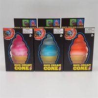 Needoh Nice Cream Cone Reliever Focus Fidget Toy Squishy Soft Stretch Colorful Fidget Toy Calm Down ADHD For Kids Adults Gift