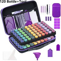 30/60/120/240 Bottles Storage Bag 5D Diamond Painting Accessories Tools Storage Box Carry Case Diamant Painting Tools Container