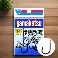 Fast Shipping! Gamakatsu Ishinu Barbed Hooks Set - High Strength Hook for Lake/River Fishing- 1-15# Sizes in Stock
