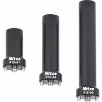 Nitze 15mm Aluminum Rod (1/2/3") with 1/4" Screw and Removable Locating Pins