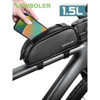 AliExpress NEWBOLER Bike Bag 1.5L Portable Frame Front Tube Cycling Bag MTB Road Bicycle Pannier Bag Large Capacity EVA Cycling Bag