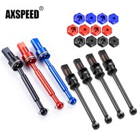 AXSPEED Aluminum Alloy / Steel CVD / Hex Adapters Conversion for 1/18 Traxxas Latrax Teton RC Car Upgrade Parts Accessories