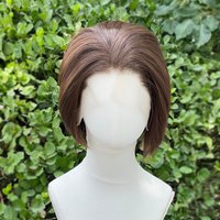 Light Brown Short Bob Cut Synthetic Lace Front Wigs for Men Cosplay Wigs for Women Natural Hairline Glueless 13x4 Lace Front Wig