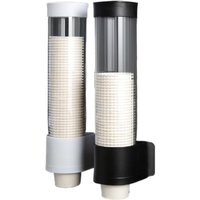 New Household Wall‑Mounted Cup Dispenser Simple Pull‑Out Design Multi‑Purpose Holder For Disposable Paper & Plastic Cups