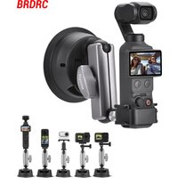Flymile Suction Cup Aluminum Alloy Car Windshield Window Mount for DJI Action 6/OSMO 360/Nano/Insta360 Ace Pro 2/X5 Accessories