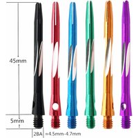 3PCS 45mm Aluminium Darts Shafts 2BA Darts Accessories
