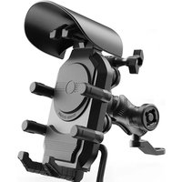 AliExpress NONE Shockproof Motorcycle Phone Holder 15W Wireless Charger & 18W USB 30W Type C Fast Charging Motorbike Bicycle Bike Scooter Stand