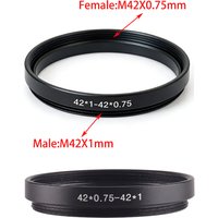 M42*1 external to M42*0.75 internal thread adapter ring M42 mount to T2 mount